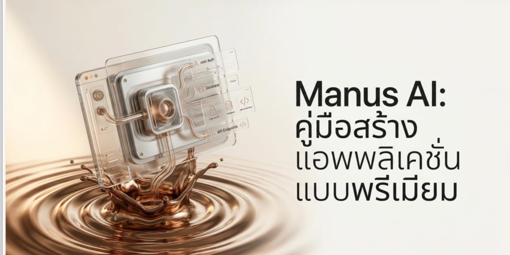 (Ebook + Prompt) Manus AI คู่มือสร้างแอพพลิเคชั่นแบบพรีเมียม