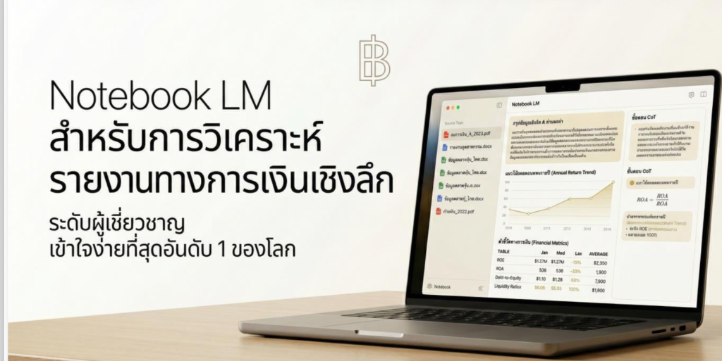 (Ebook + Prompt) Notebook LM สำหรับการวิเคราะห์รายงานทางการเงินเชิงลึก