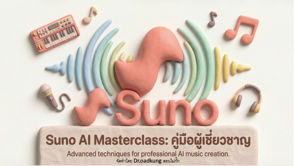 (Ebook + Prompt) สร้างเพลงด้วย Suno AI Masterclass คู่มือผู้เชี่ยวชาญ