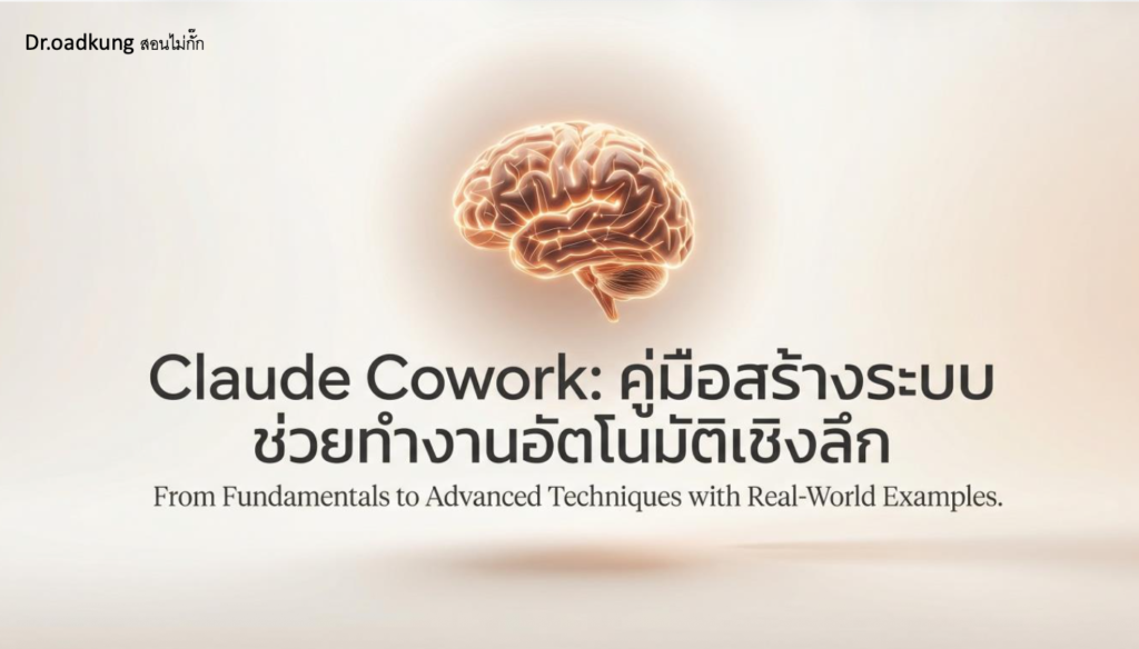 (Ebook+prompt) คู่มือ Claude Cowork สร้างระบบช่วยทำงานอัตโนมัติเชิงลึก