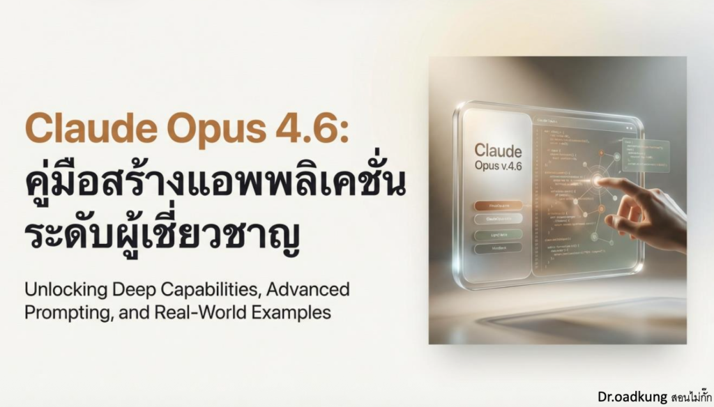 (Ebook+Prompt) คู่มือ Claude Opus สร้างแอพพลิเคชั่นระดับผู้เชี่ยวชาญ
