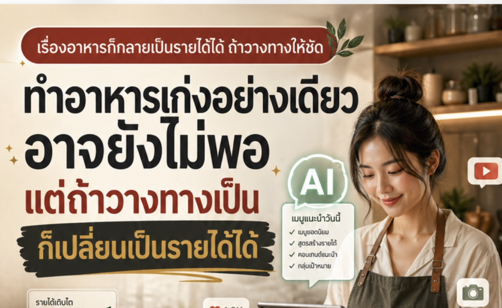 youtube, หาเงิน, อาหาร
