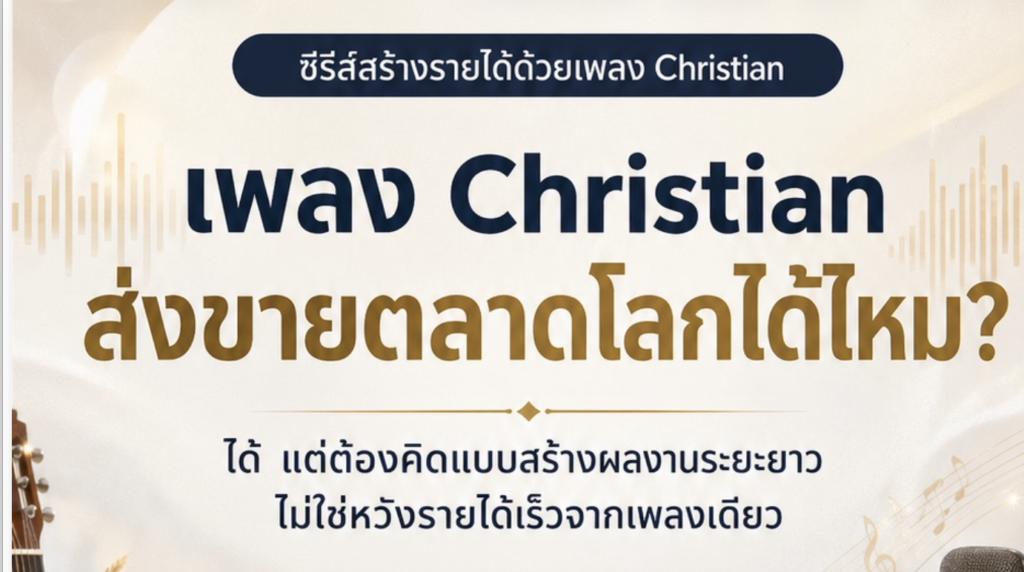 (Ebook+Prompt) คู่มือสร้างรายได้ทั่วโลกไปกับเพลง ครีสเตียน ด้วย SUNO AI
