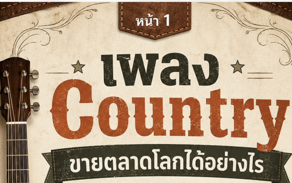 (Ebook+Prompt) คู่มือสร้างรายได้ทั่วโลกไปกับเพลง country ด้วย SUNO AI