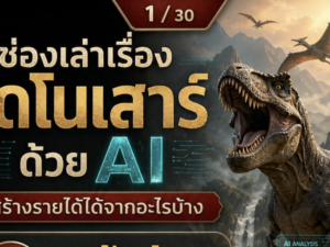 (Ebook + Prompt) คู่มือปั้นช่อง youtube สัตว์โลกล้านปี ไดโนเสาร์ ด้วย ai สร้างรายได้ออนไลน์ กับคำสั่ง Prompt ที่สามารถประยุกต์ใช้งานได้จริง