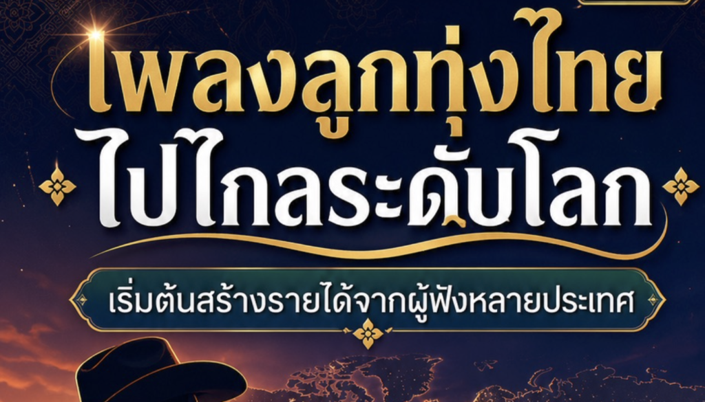 (Ebook + Prompt) คู่มือสร้างเพลงลูกทุ่งไทย ด้วย Suno ai พร้อมแนวทางสร้างรายได้ออนไลน์ กับคำสั่ง Prompt ที่สามารถประยุกต์ใช้งานได้จริง