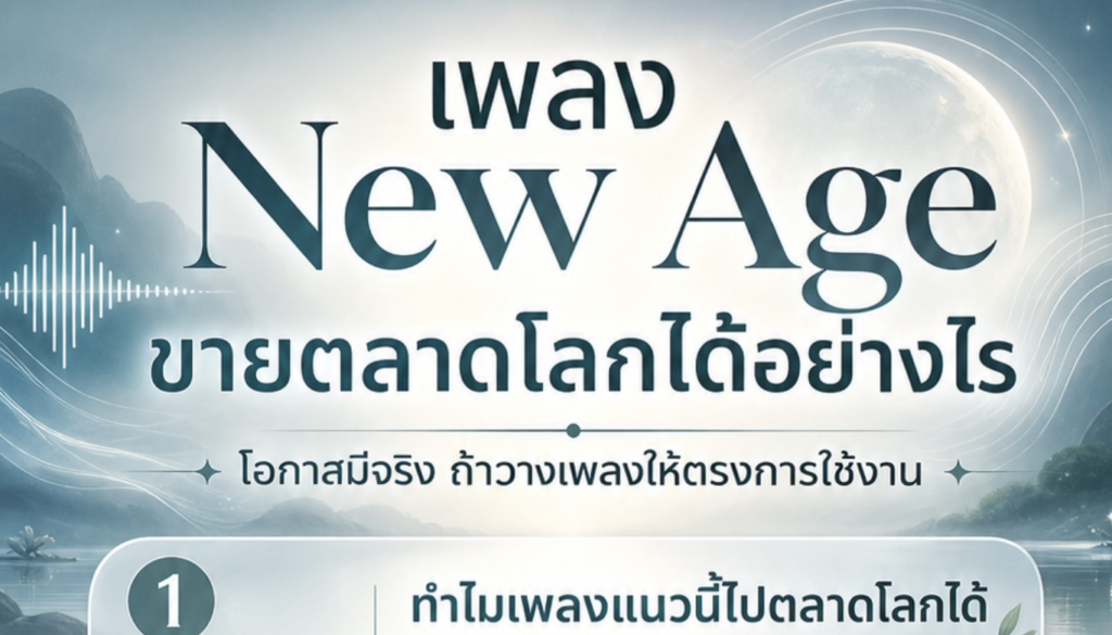 (Ebook + Prompt) คู่มือสร้างเพลง New Age Song ด้วย Suno ai พร้อมแนวทางสร้างรายได้ออนไลน์ กับคำสั่ง Prompt ที่สามารถประยุกต์ใช้งานได้จริง