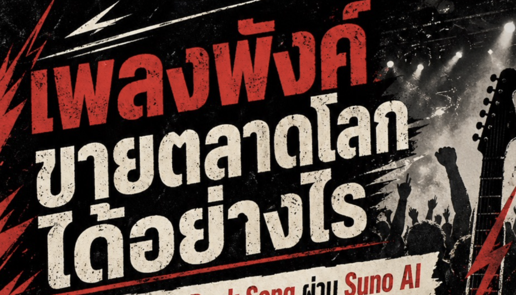 (Ebook + Prompt) คู่มือสร้างเพลงพังค์ PUNK Song ด้วย Suno ai พร้อมแนวทางสร้างรายได้ออนไลน์ กับคำสั่ง Prompt ที่สามารถประยุกต์ใช้งานได้จริง