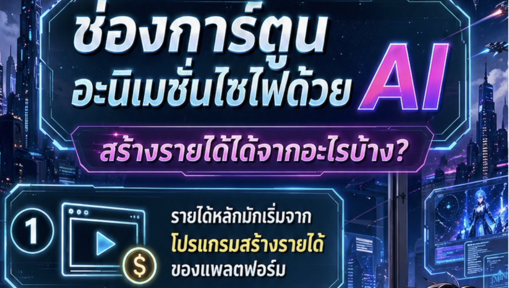 (Ebook + Prompt) คู่มือปั้นช่อง youtube การ์ตูน 3D anamation Sci-Fi ด้วย ai สร้างรายได้ออนไลน์ กับคำสั่ง Prompt ที่สามารถประยุกต์ใช้งานได้จริง