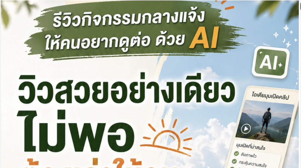 (Ebook + Prompt) คู่มือการปั้นเพจ Reels แนวคลิปกิจกรรมกลางแจ้งของคนสายลุย พร้อมแนวทางสร้างรายได้ออนไลน์ กับคำสั่ง Prompt ที่สามารถประยุกต์ใช้งานได้จริง