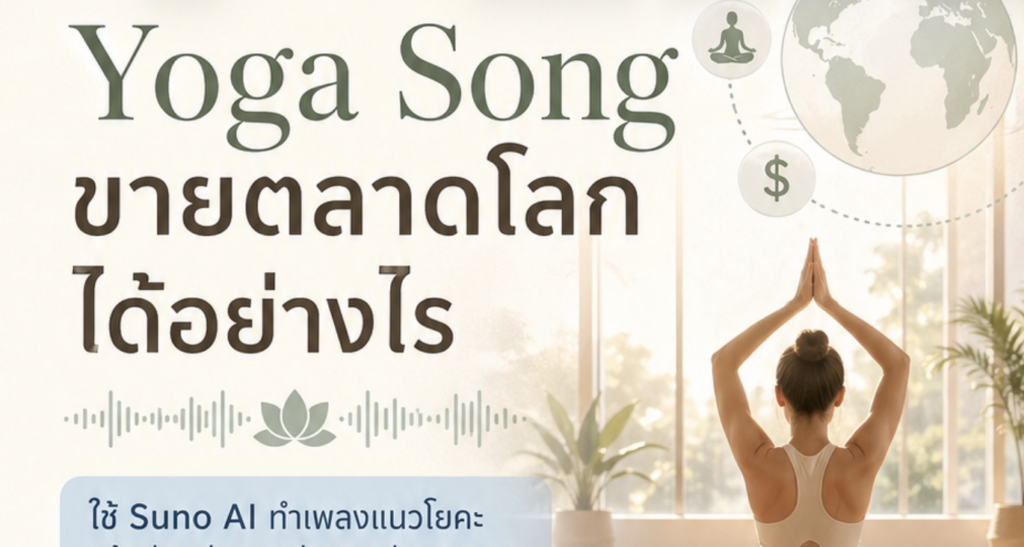 (Ebook + Prompt) คู่มือสร้างเพลงโยคะ YOGA Song ด้วย Suno ai พร้อมแนวทางสร้างรายได้ออนไลน์ กับคำสั่ง Prompt ที่สามารถประยุกต์ใช้งานได้จริง